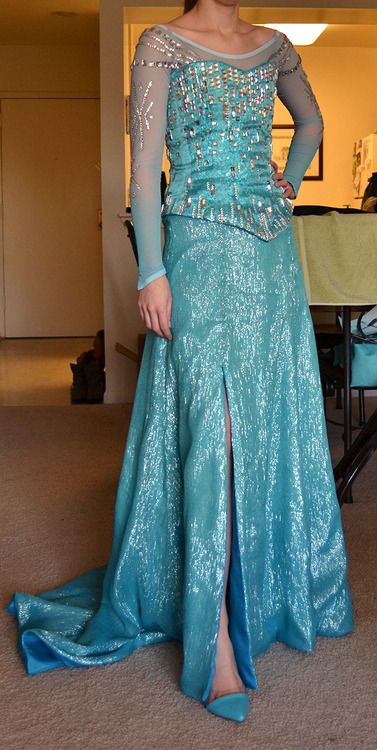 Dress Inspirasi Watak Elsa Dari Filem Frozen Wanista com